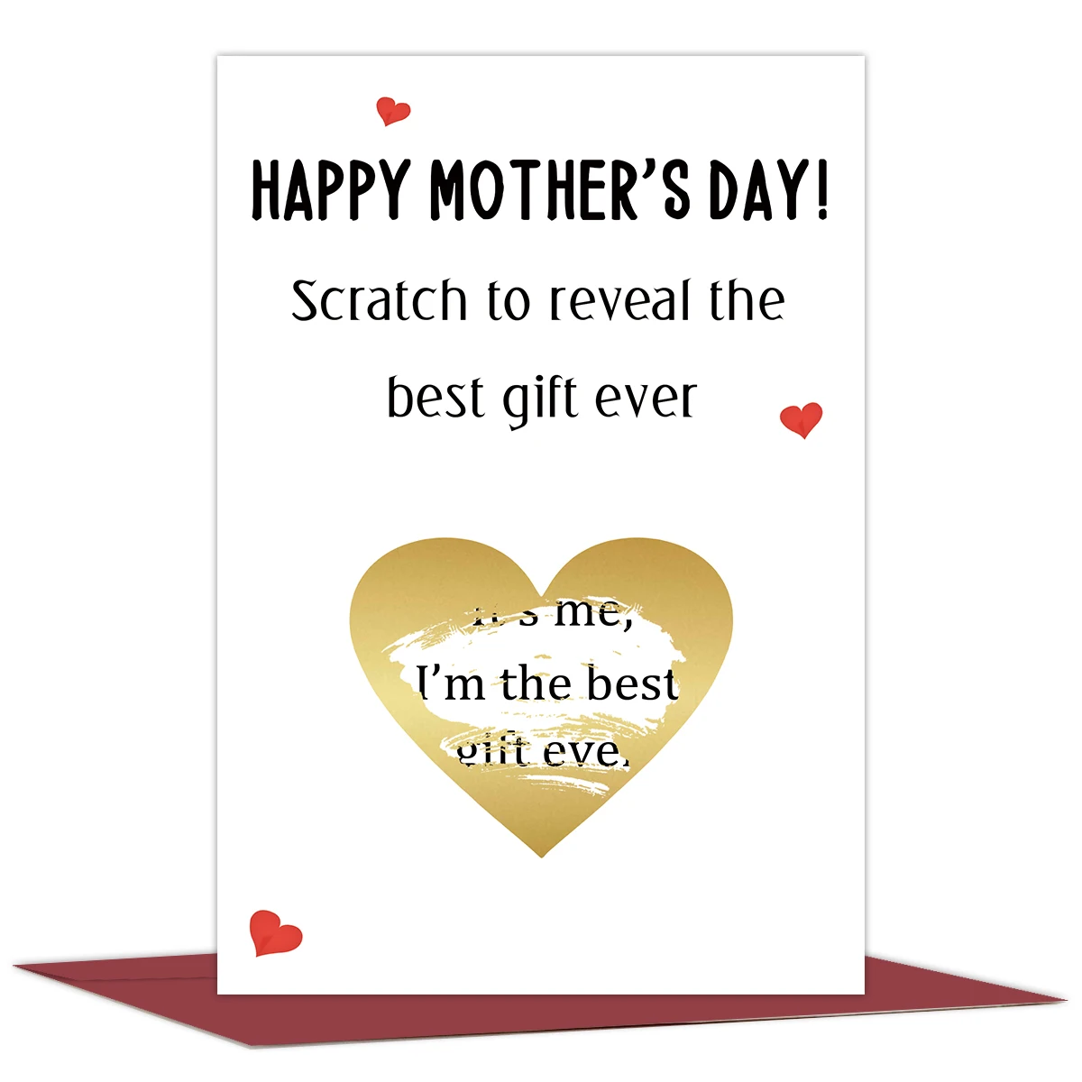 1 Stück interaktive „Happy Mother's Day“-Grußkarte mit Umschlag – Überraschungskarte, Dankeschön-Geburtstagskarte, Geschenk für Mama