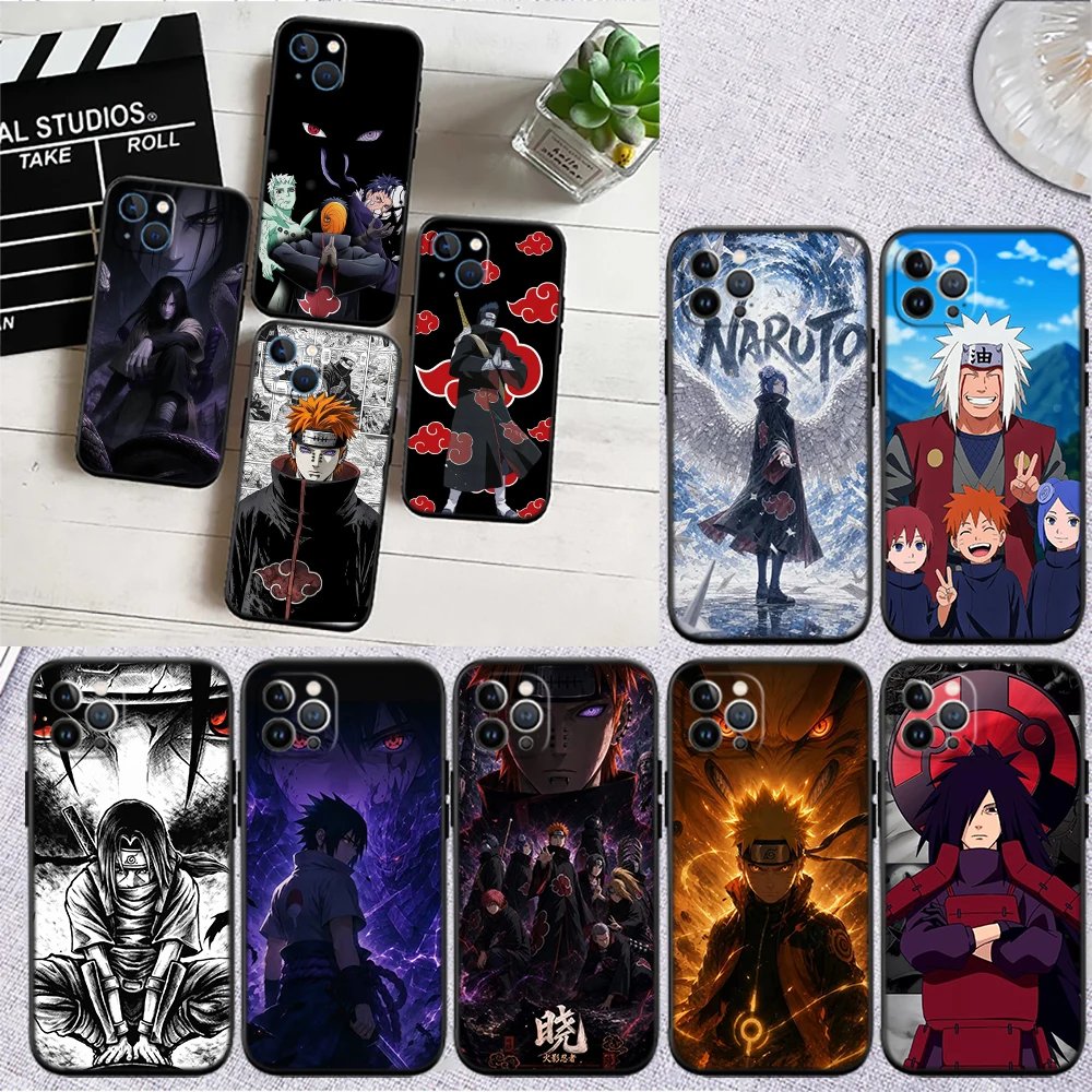 Akatsuki Naruto Phone Case for Samsung Galaxy A11 A12 A13 A15 A52S A53 A55 A56 A70 A71 A72 A73 F06 F16 F56