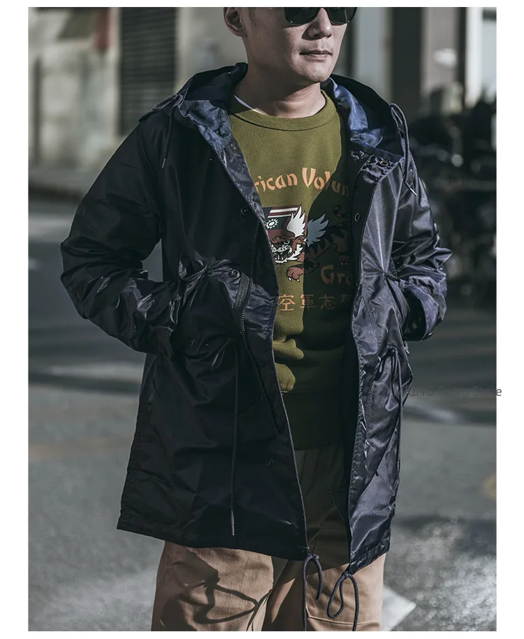 

NON STOCK Autumn and Winter New M51 PARKA Fishtail Trench Coat Men's Retro Long Jacket