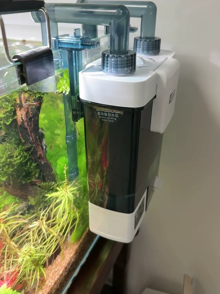 Hanging Fish Tank Filter Aquarium Circulation Pump Oxygen Wave Maker Oil Film Remover 3 In 1 Multi-Function