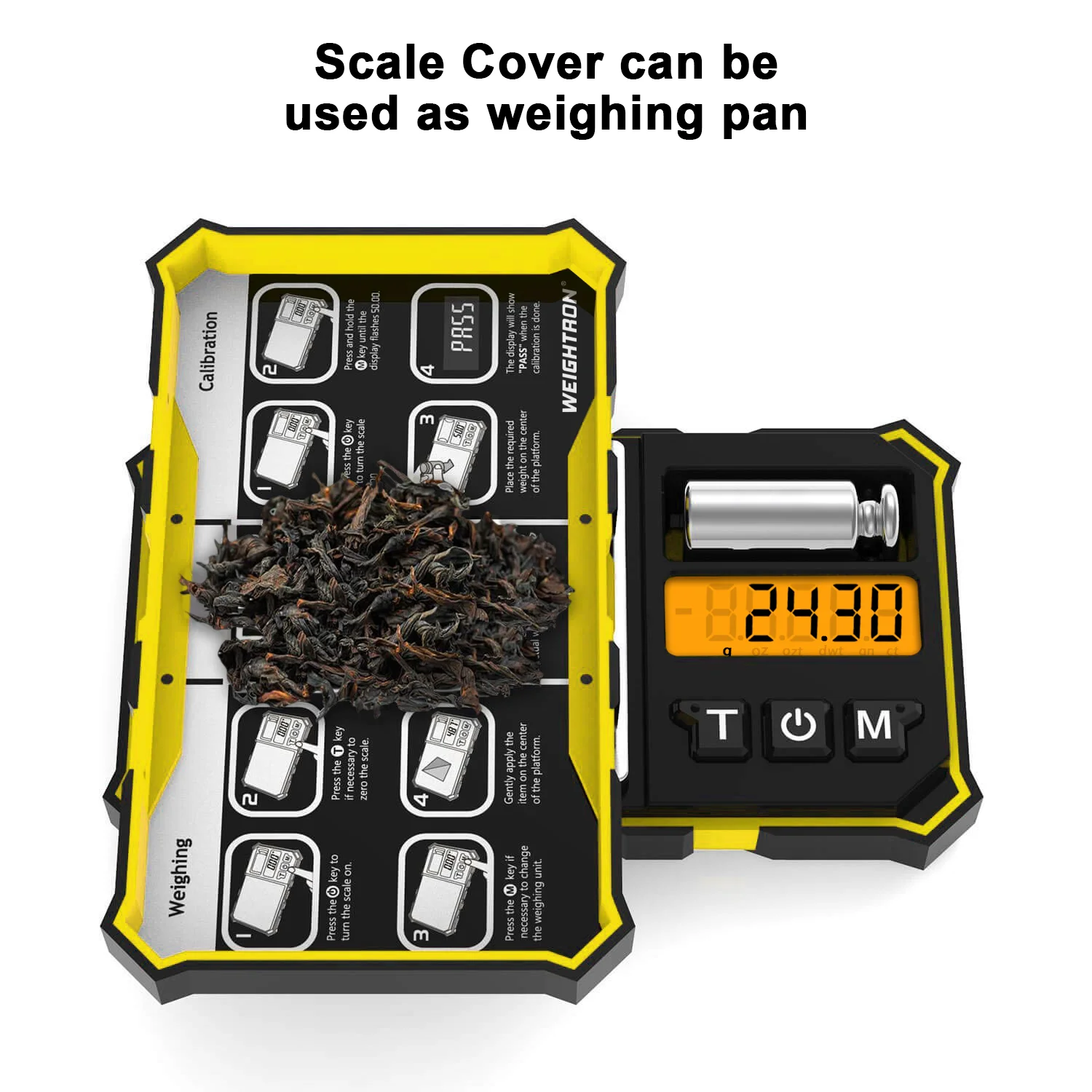 Travel Digital Pocket Scale 200g/0.01g Digital Gram Scales Mini Food Scale with 50g Calibration Weight