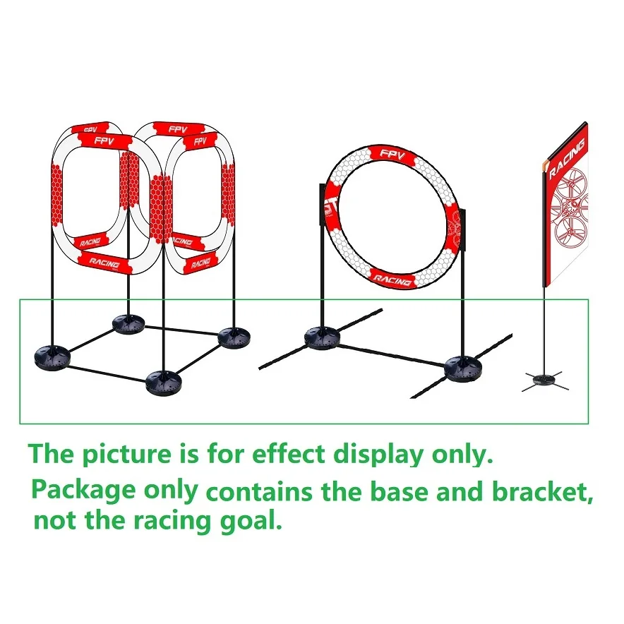 LDARC Base Stand bracket for Obstacle crossing Racing Gate flag of FPV drone RC plane track Easy for Assembling