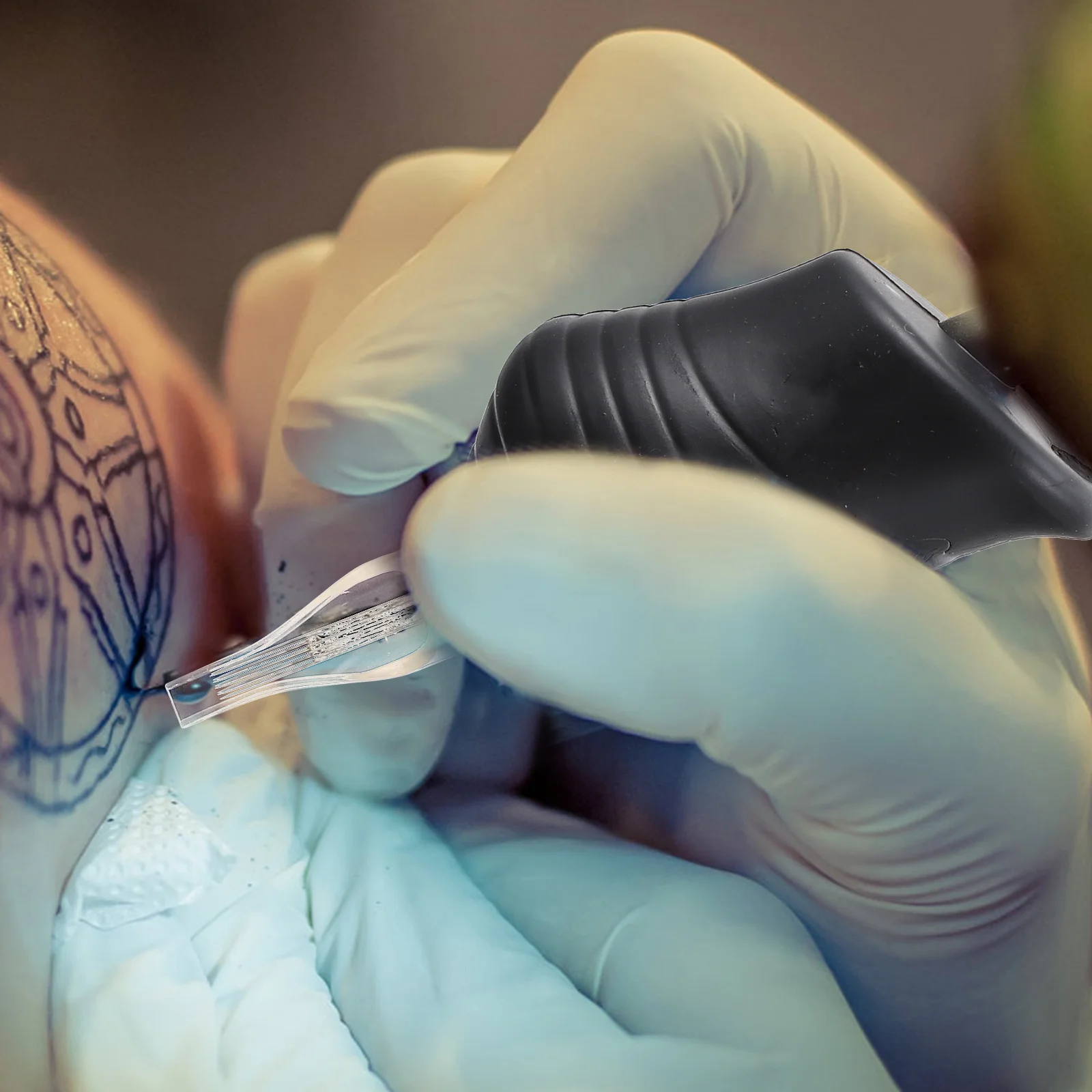 

1Set Black Silicone Tattoo Handle Grip Ergonomic Design Cartridge Needle Machine Accessories Supplies Grip Silicone Handle