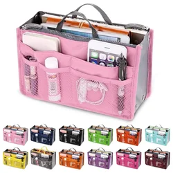 Borsa per cosmetici da donna Borsa per organizer da viaggio in nylon Borsa per organizer pieghevole di grande capacità Borsa per trucco con fodera