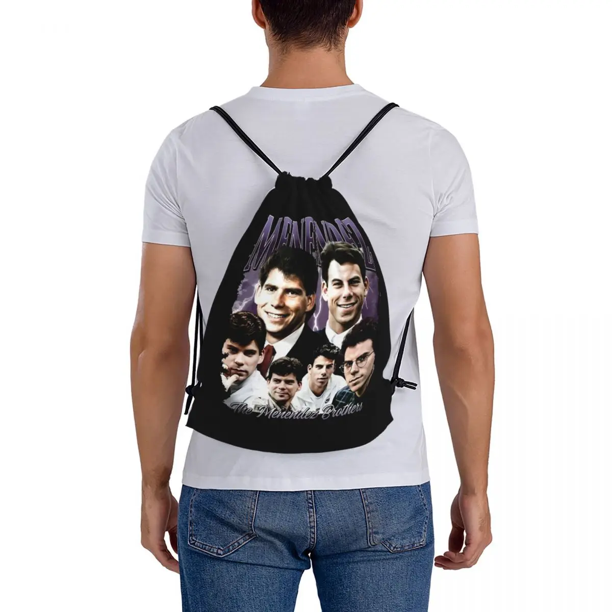 The Brothers Retro Moments Backpacks Multi-function Drawstring Bundle Pocket Sports Bag Book Bags for Travel Students