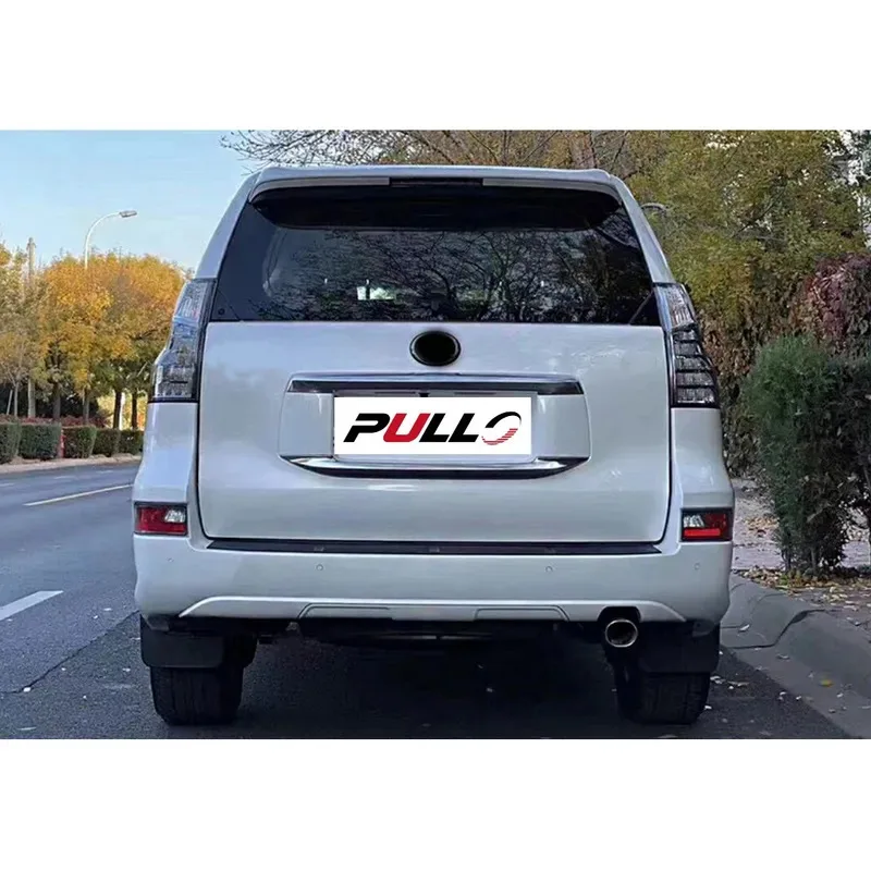 مجموعات هيكل السيارة لـ GX460 2010-2020 الترقية إلى نمط 2021 مع المصد الأمامي الخلفي الجمعية مصبغة هود الحاجز المصابيح الأمامية #5