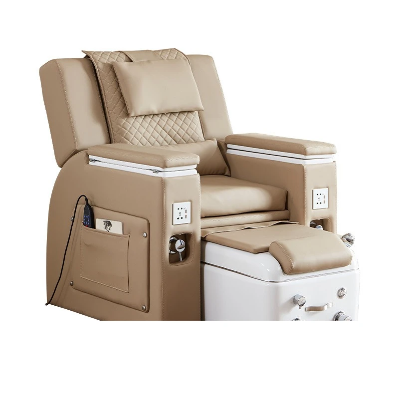 Sofa recliner foot massage foot massage multi-functional integrated electric adjustment eyelash embroidery beauty chair