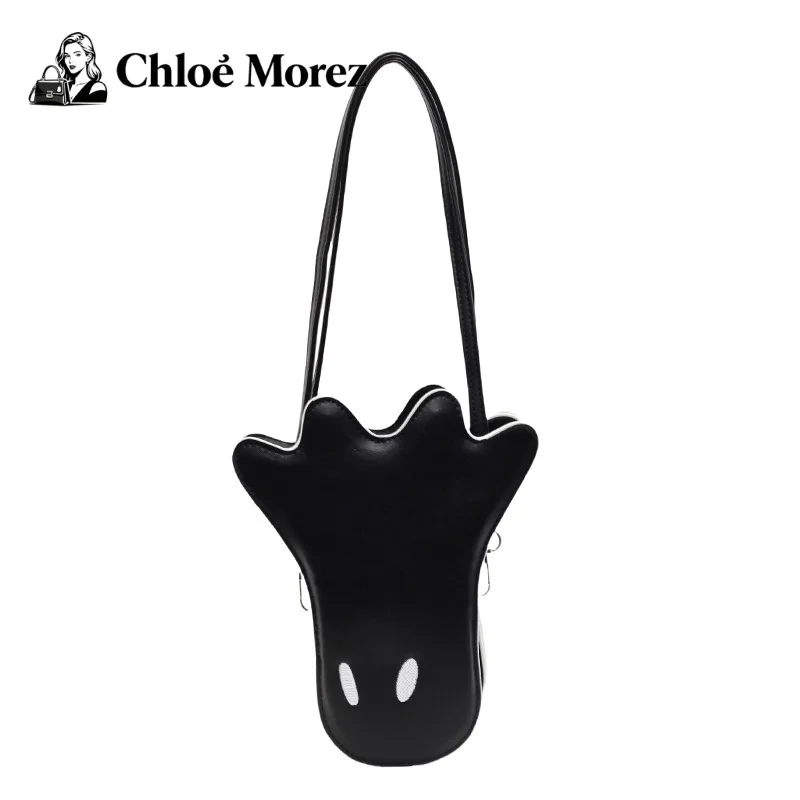 

Personalized Ghost Small Bag Halloween Funny One Shoulder Lady Crossarm Carrying Small Round Bag