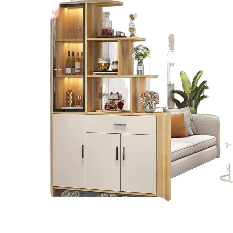 

wine cabinet, partition cabinet, entry solid wood porch cabinet, shoe cabinet integrated, entry door decorative cabinet door