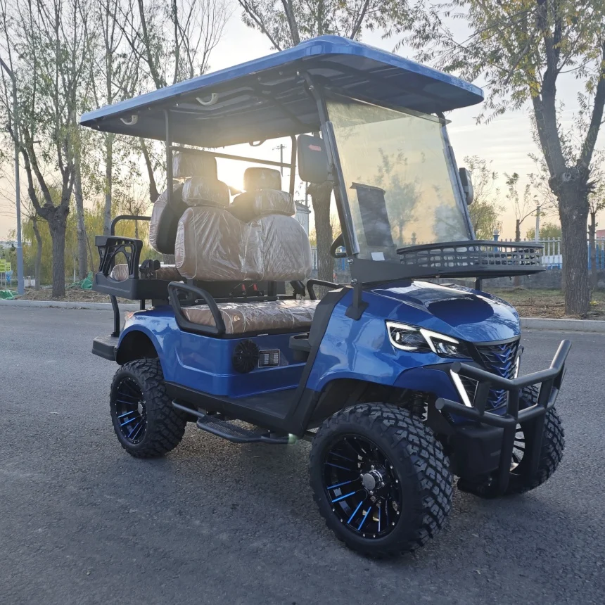 ODM Customized China Manufacturer Produces Golf Cart Lithium Battery Powered 2 4 6 Seater Enclosed Electric Golf Cart