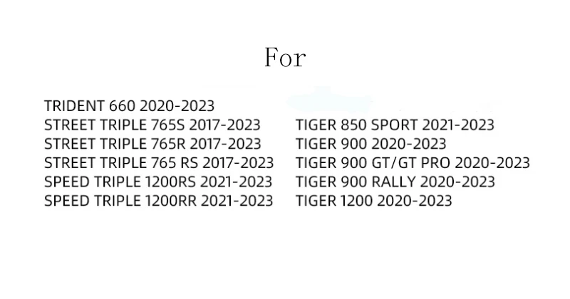 Bagażnik motocyklowy torby na zbiornik dla Triumph TRIDENT 660 2020-2023 STREET TRIPLE 765S 765R 765RS 2017-2023 akcesoria motocyklowe