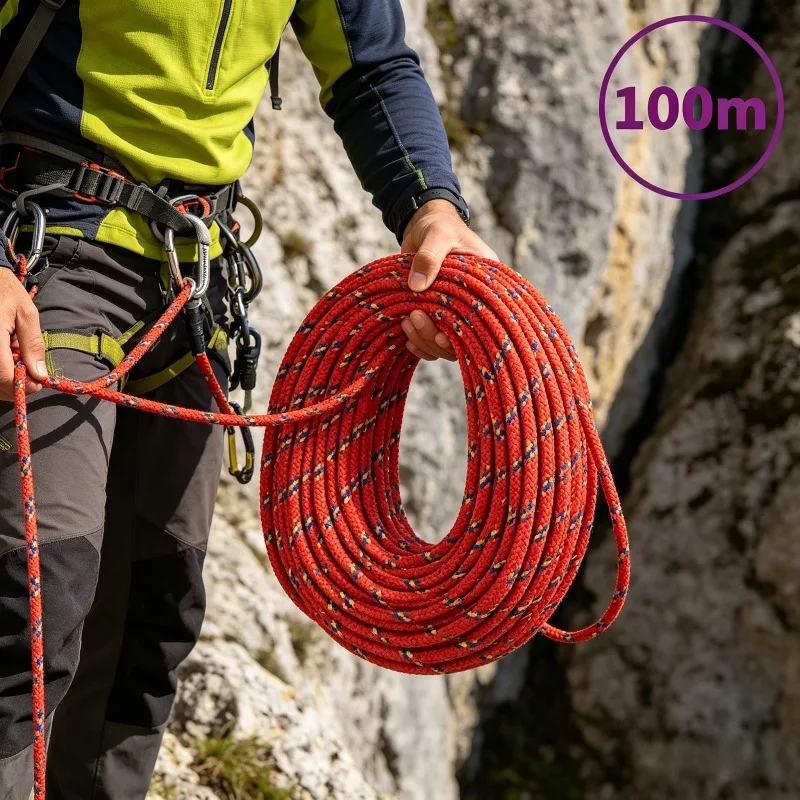 Rotes Bootsseil 18 mm 100 m Polypropylen für Schiffe geeignet