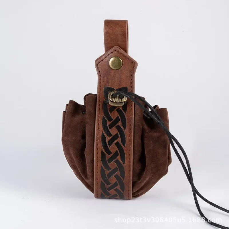 

Viking-style Medieval Pouch That Can Be Hung On a Belt, Men's Coin Purse, High-quality Retro Waist Bag, Cool and Handsome Style