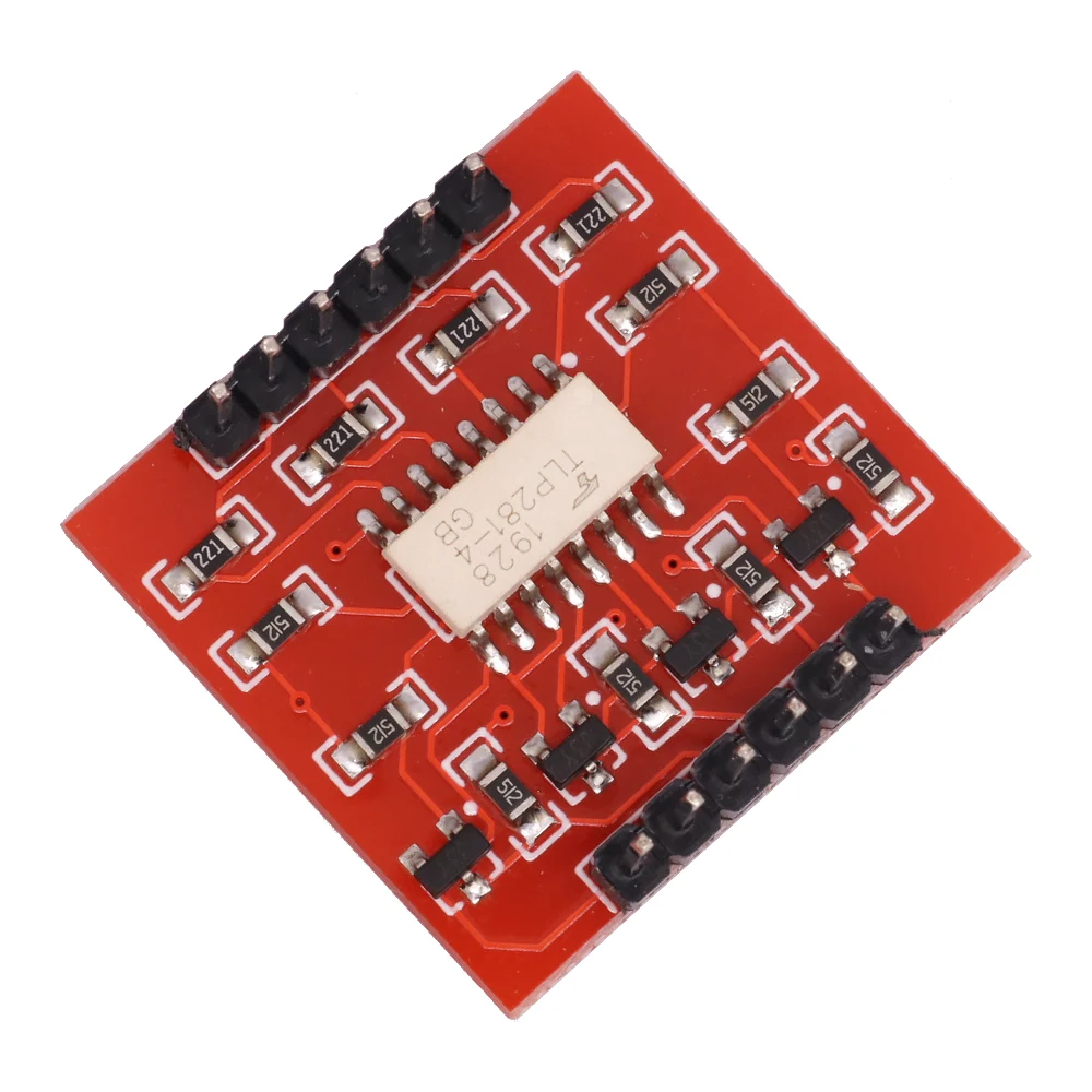 TLP281 4-Channel Opto-Isolator โมดูล IC สำหรับบอร์ดขยาย Arduino และระดับ Optocoupler Isolation 4ช่อง