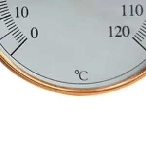 Wall Mounted Hygrometer Thermometer 10x2cm Aluminum Alloy High For Temp Resistant Battery Free For Sauna Steam Room Humidity