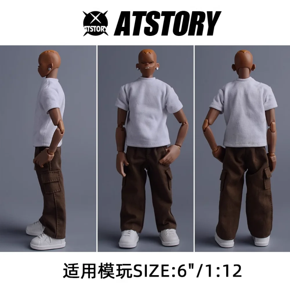 1/12 Scale Workwear Pants Model for 6'' Romankey