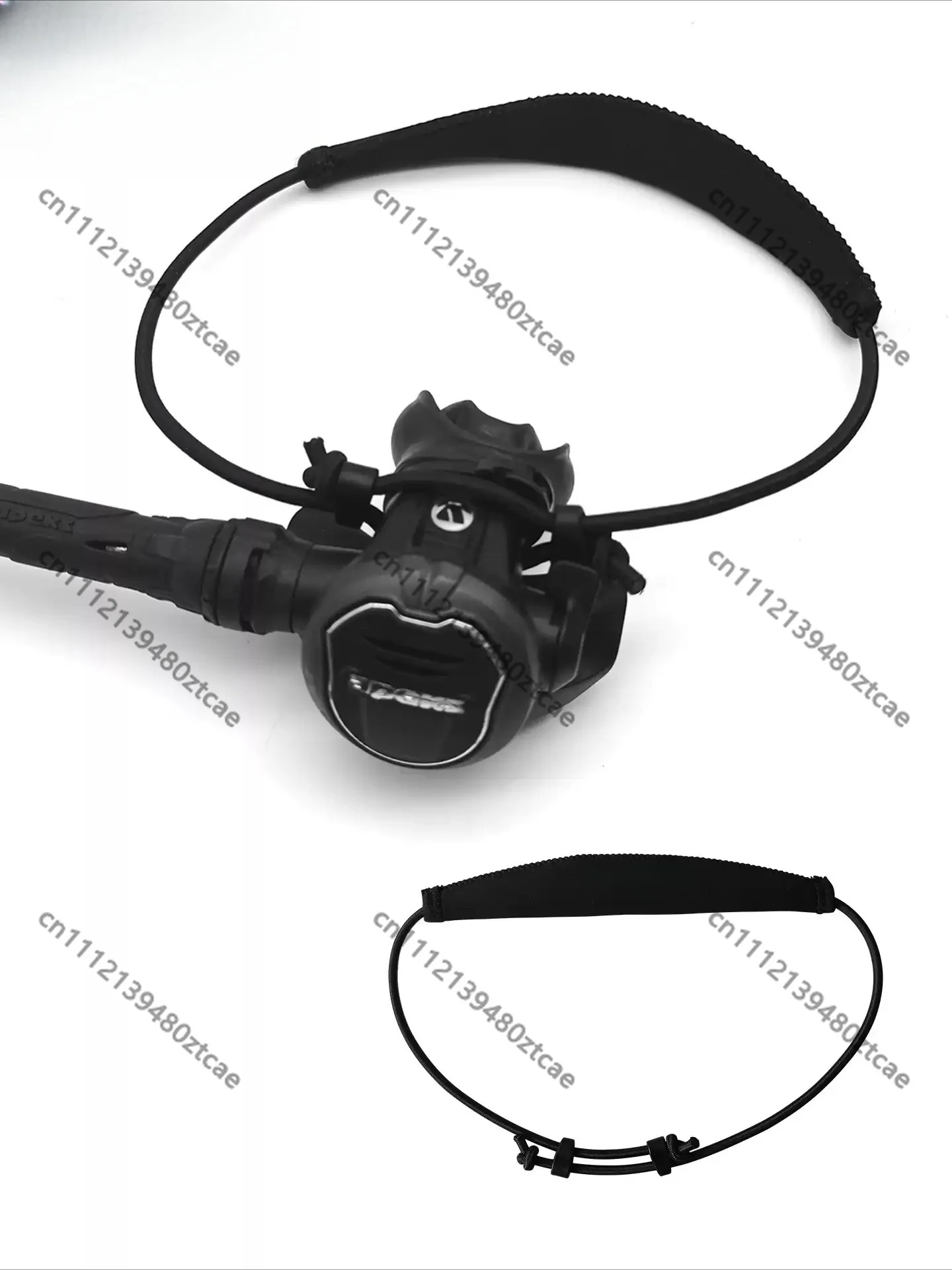 scuba-diving-neck-lanyard-collar-with-rubber-band-fastener-diving-equipment-neck-fixing-holder-replacement-accessory