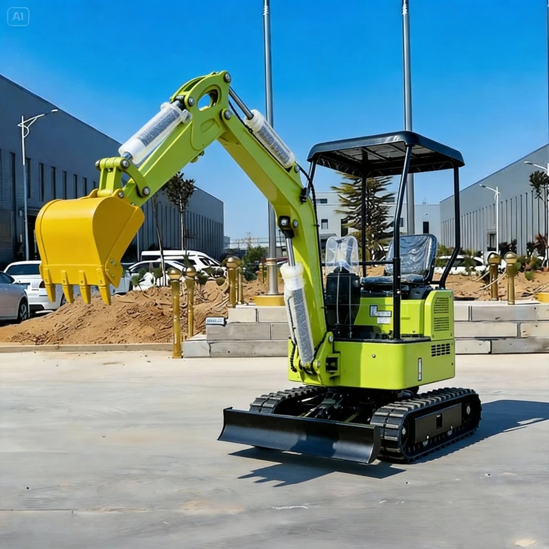 

Customized Kubota 1.0Ton Godet Mini Excavator Diesel Hydraulic Digger Europe Tractopelle Chantier Construction
