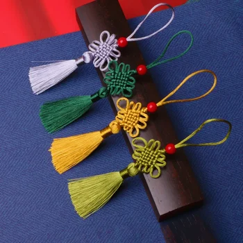 작은 중국 매듭 실크 술 펜던트 재봉 커튼 참, DIY 공예 선물, 보석 만들기 장식 술, 5cm, 10 개