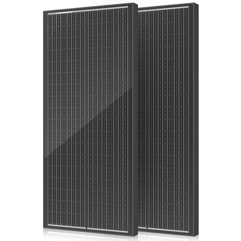 WERCHTAY 12V 400W/200W/100W Rigid Solar Panel Monocrystalline Silicon Waterproof 18BB N-Type Solar Cells Camping/Home/RV
