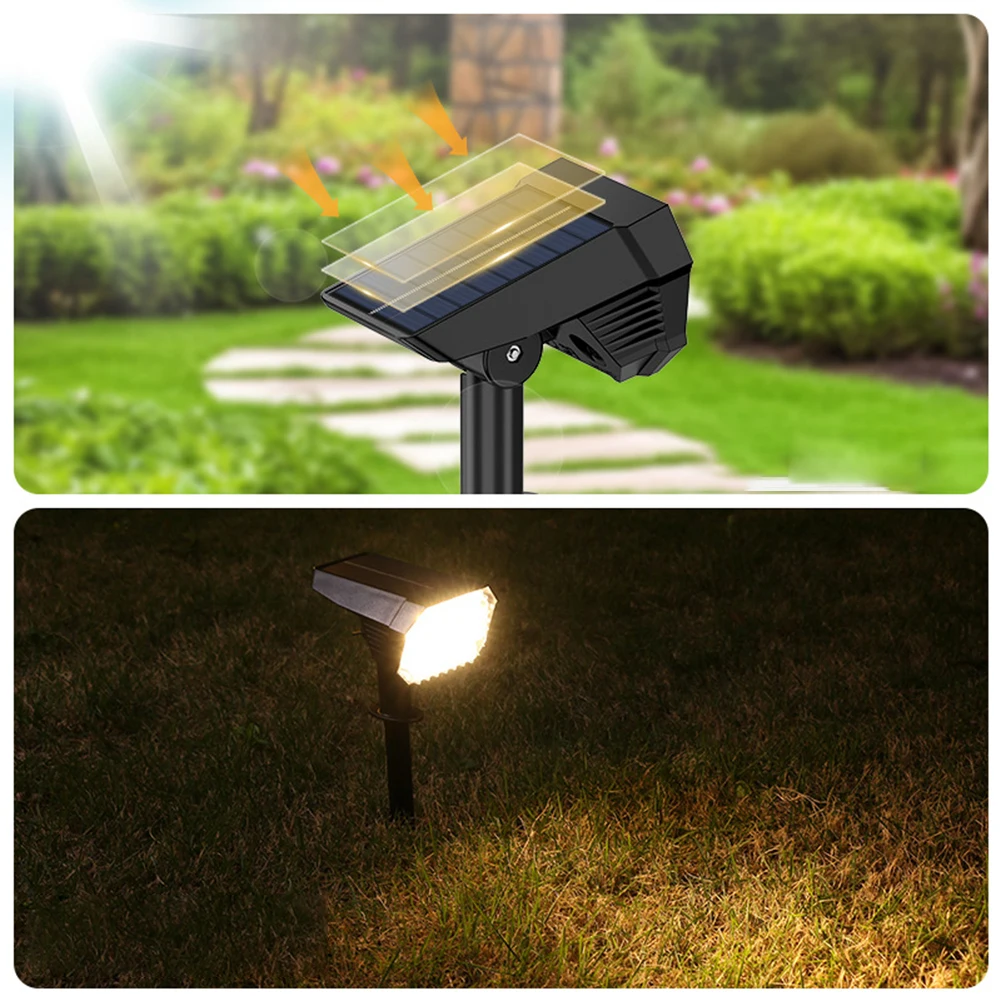 Zonne-Energie Spot Verlichting Buiten 24led Super Felle Tuinverlichting Buiten Waterdicht Op Zonne-Energie Auto Aan/Uit Tuin Landschap Verlichting