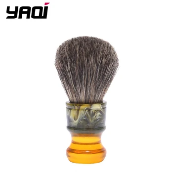 YAQI 22MM Sagrada Familia 100% puro manico in resina per capelli di tasso uomo spazzole da barba bagnate
