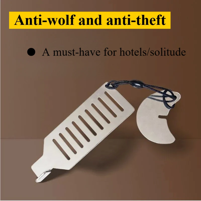 

Портативный дверной замок из нержавеющей стали, противоугонный замок для тяжелых условий эксплуатации