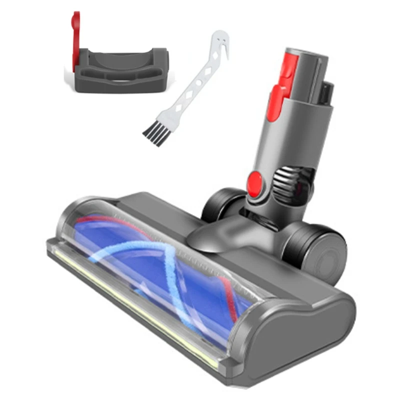 For Dyson V7 V8 V10 V11 V15  Vacuum Attachment  Quick Release Motor Head Brush  With LED Dust Lights With Switch Lock