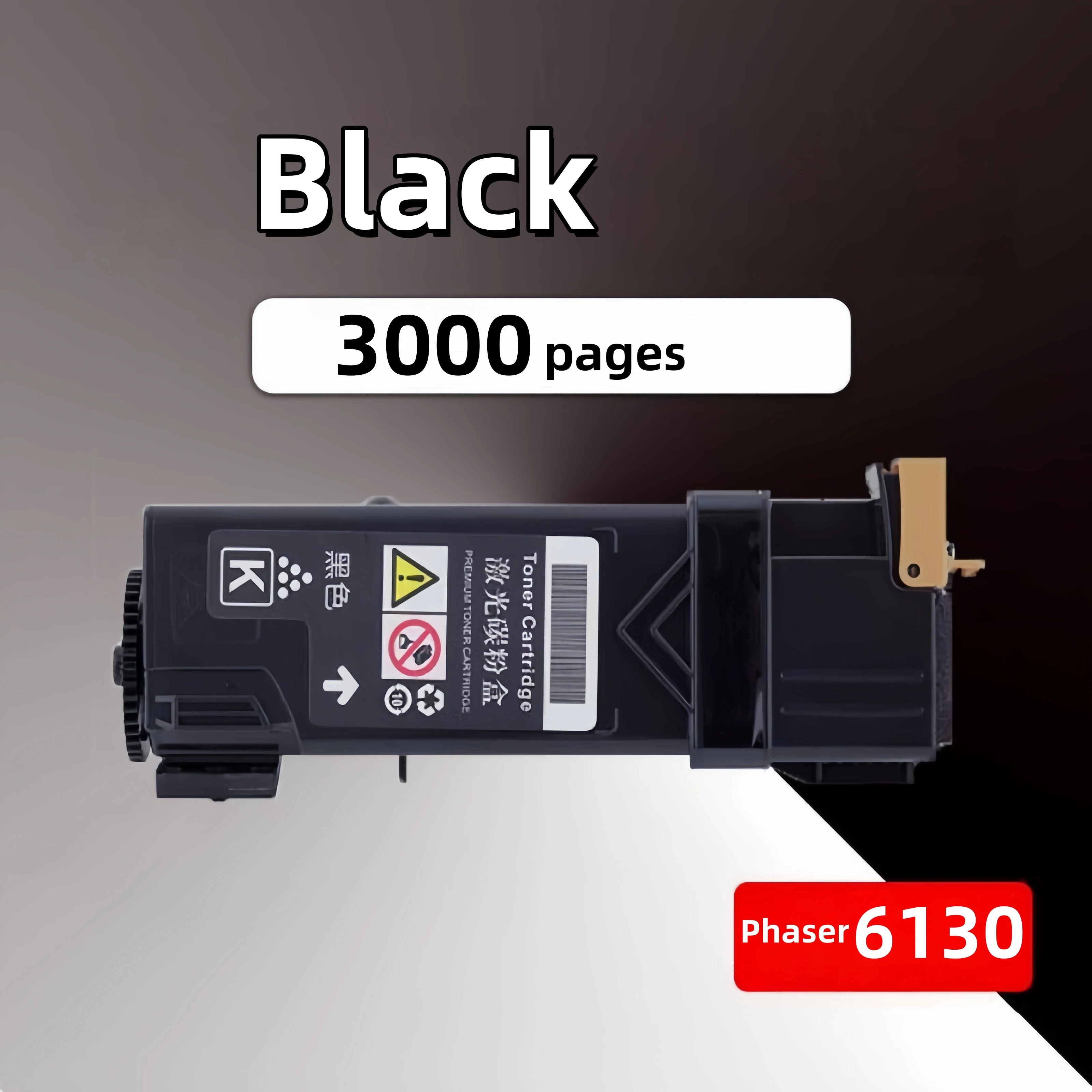 

Black Toner Cartridge Compatible Cartridge for Xerox Phaser 6130