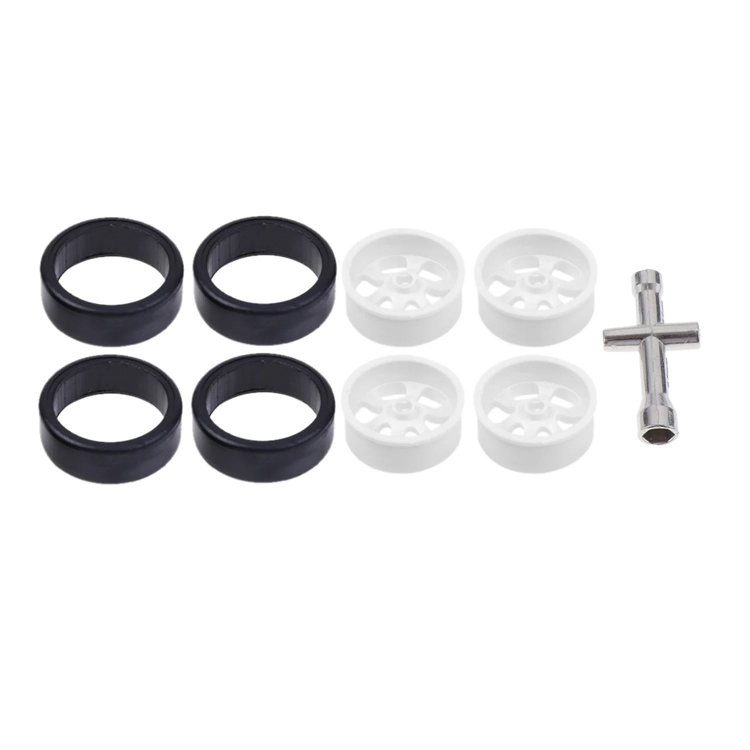 

K969-01 K969-02 Wheel Rim Hub with Tire for K969 K979 K989 K999 P929 P939 1/28 RC Drift Car Spare Parts