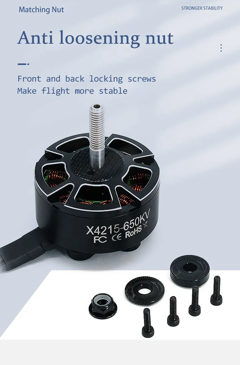 4 Stück E-POWERRC 4S-8S X4215 400KV 650KV X5215 250KV 340KV 420KV 500KV Bürstenloser Motor für 15-16 Zoll FPV Freestyle RC-Drohnen – Detail 4