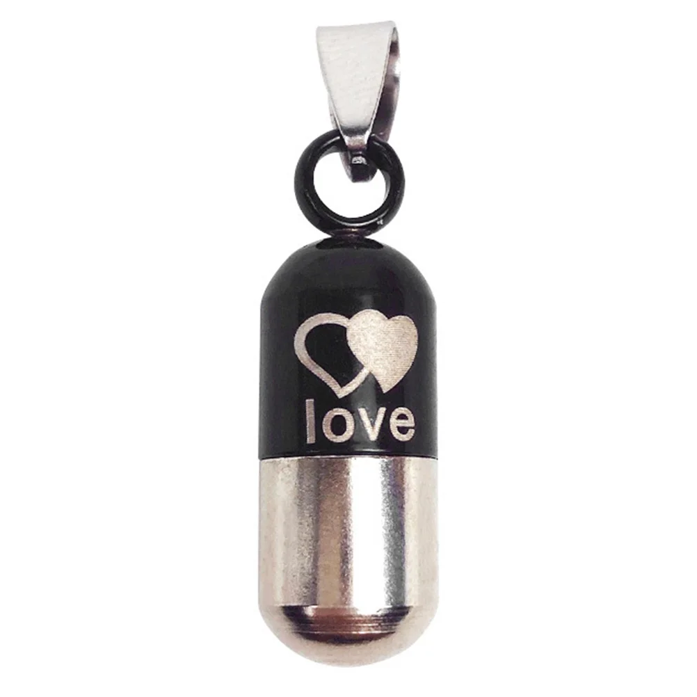 

2Pcs Bullet Shaped Pet Identity Plate Lightweight Hanging Decoration for Collar Black Blue Collar Hanging Pendant