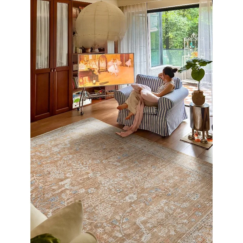 

Woven living room carpet medium antique high-end retro American Persian