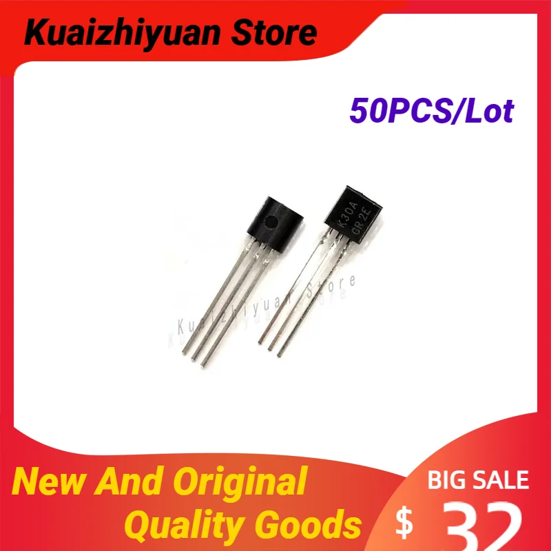 

50PCS/Lot New And Original 2SK117GR 2SK117 TRANSISTOR N-CHANNEL SMALL SIGNAL TO-92 FET General Purpose Small Signal Quality Good