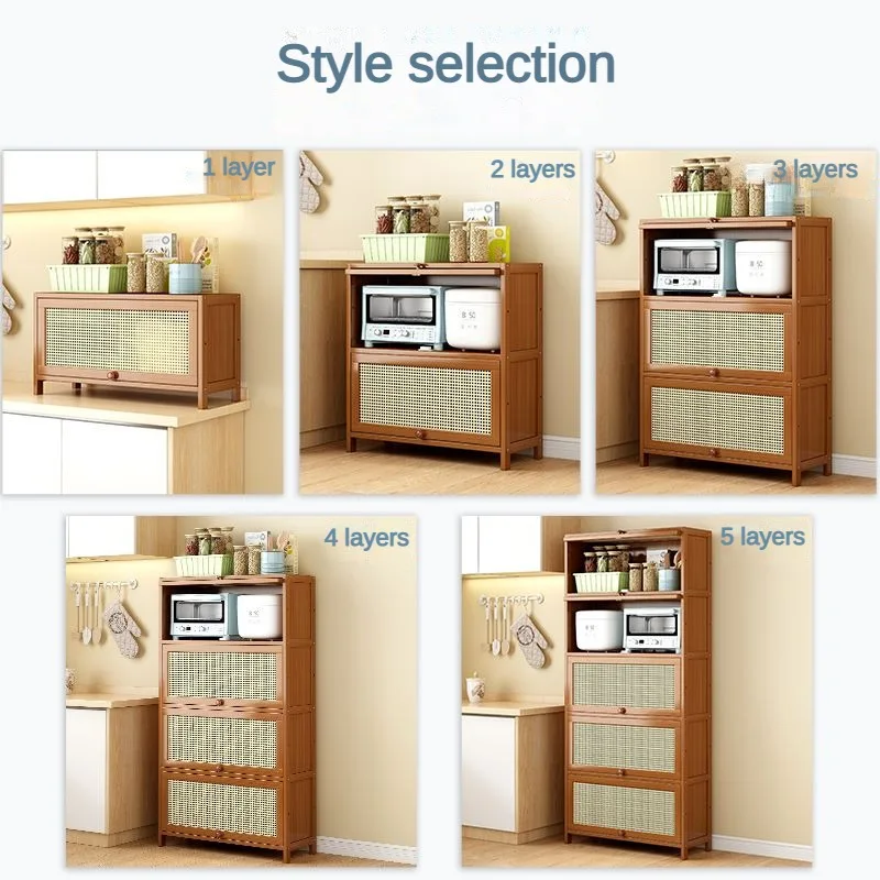 Home Living Furniture Simple Design Cheap Price Dust-proof Sideboard with Flip-over Door Kitchen