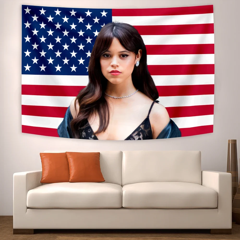 

90x70CM (2002) American pop actress decorating home tapestry child star beautiful wall flag