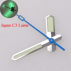MATELION C3 Silver Blue Watch Hand Needles fit NH35A NH36A NH38 NH70 NH72 Automatic Movement Diver Watch Part Accessories Set