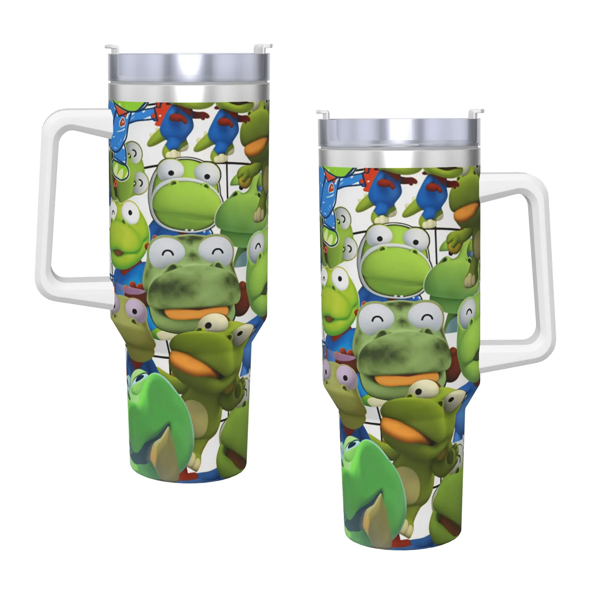 Stainless Steel Tumbler Cartoon P-PororoS Thermal Cups  Portable Cold and Hot Car Mugs Travelist Graphic Water Bottle