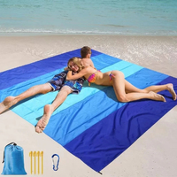 Outdoor Picnic Waterproof Pocket Beach Mat Folding Sand Free Blanket Mattress Portable Lightweight for Camping Lightweight build