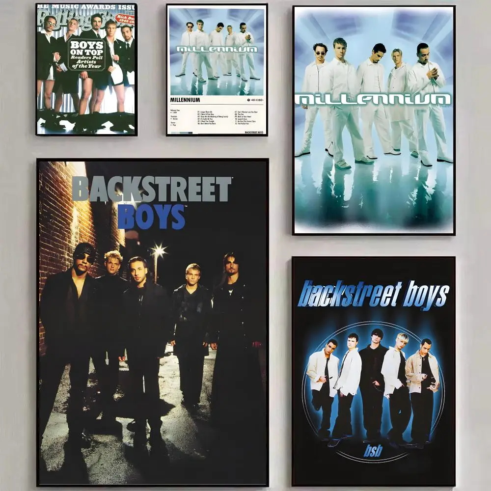 Band B-B-Backstreet B-boys Poster, Wandkunstdruck, geeignet für Wohnzimmer, Schlafzimmer, Bar, Salon, Heimdekoration, Geschenk