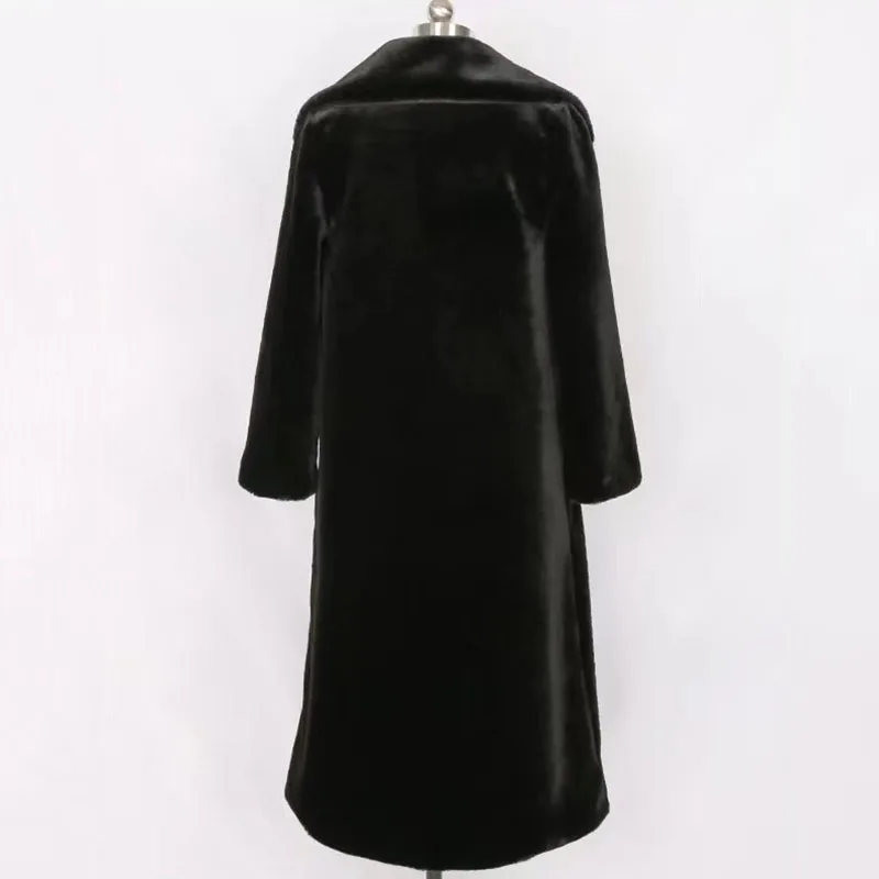 Solid Color Women For Coat 2025 Winter Women Imitation Fox Fur Faux Fur New Faux Fox Fur Coat Elegance Leisure Thick Women H584