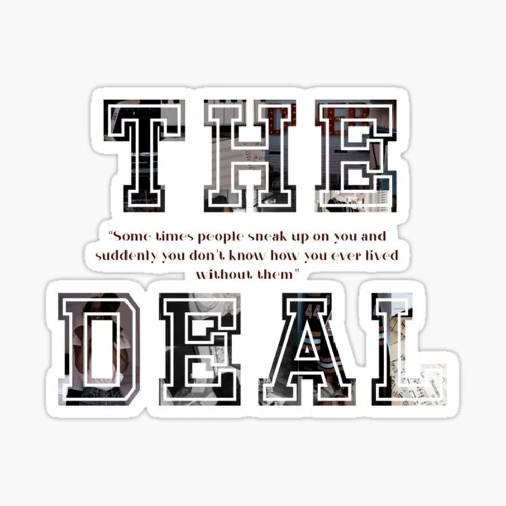 The Deal by Elle Kennedy Sticker for Laptop Decor Bedroom Car Cute Cartoon Art Fashionable Public Suitcase