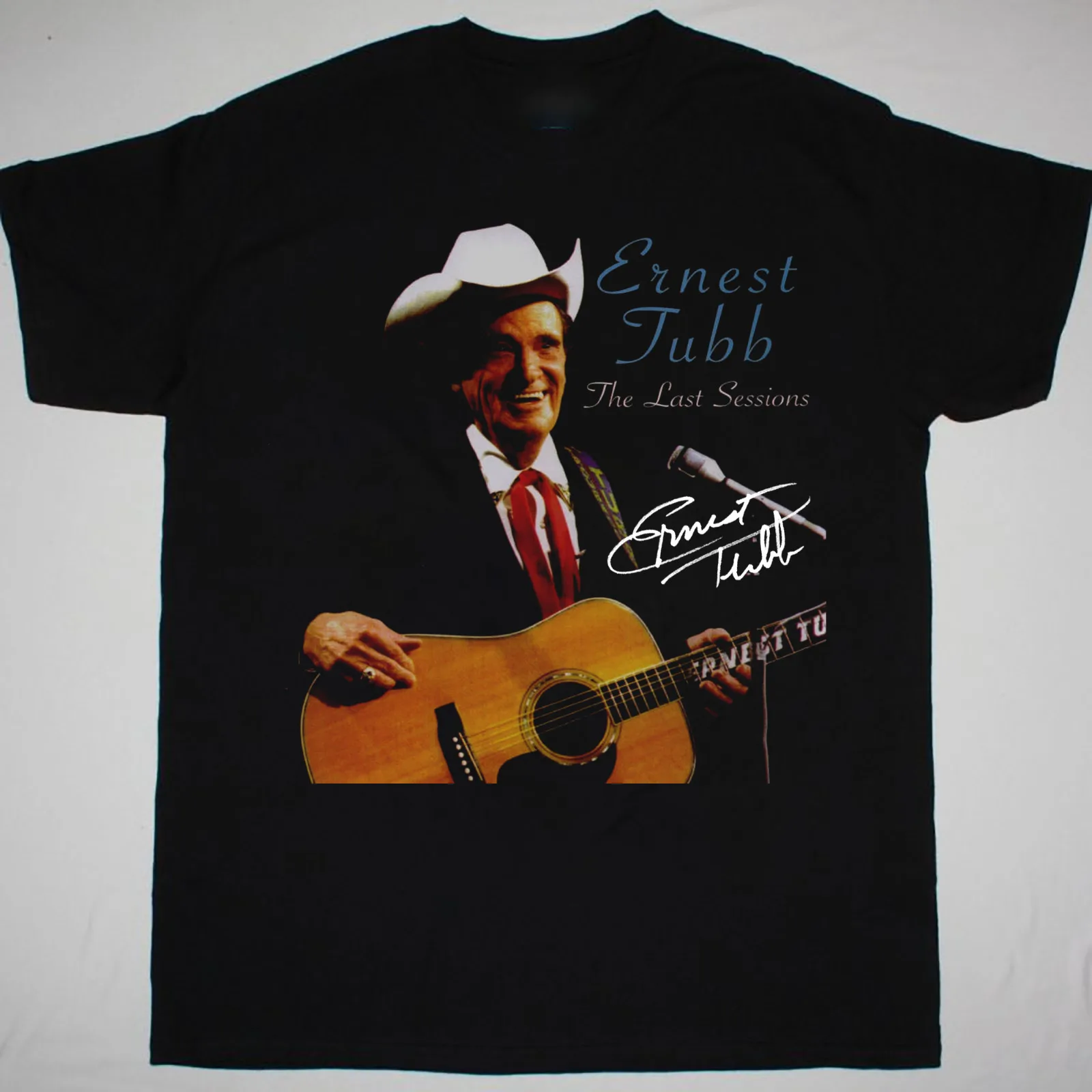 

Ernest Tubb, футболка для последних сеансов, хлопковая, Черная Мужская, размер от S до 5XL
