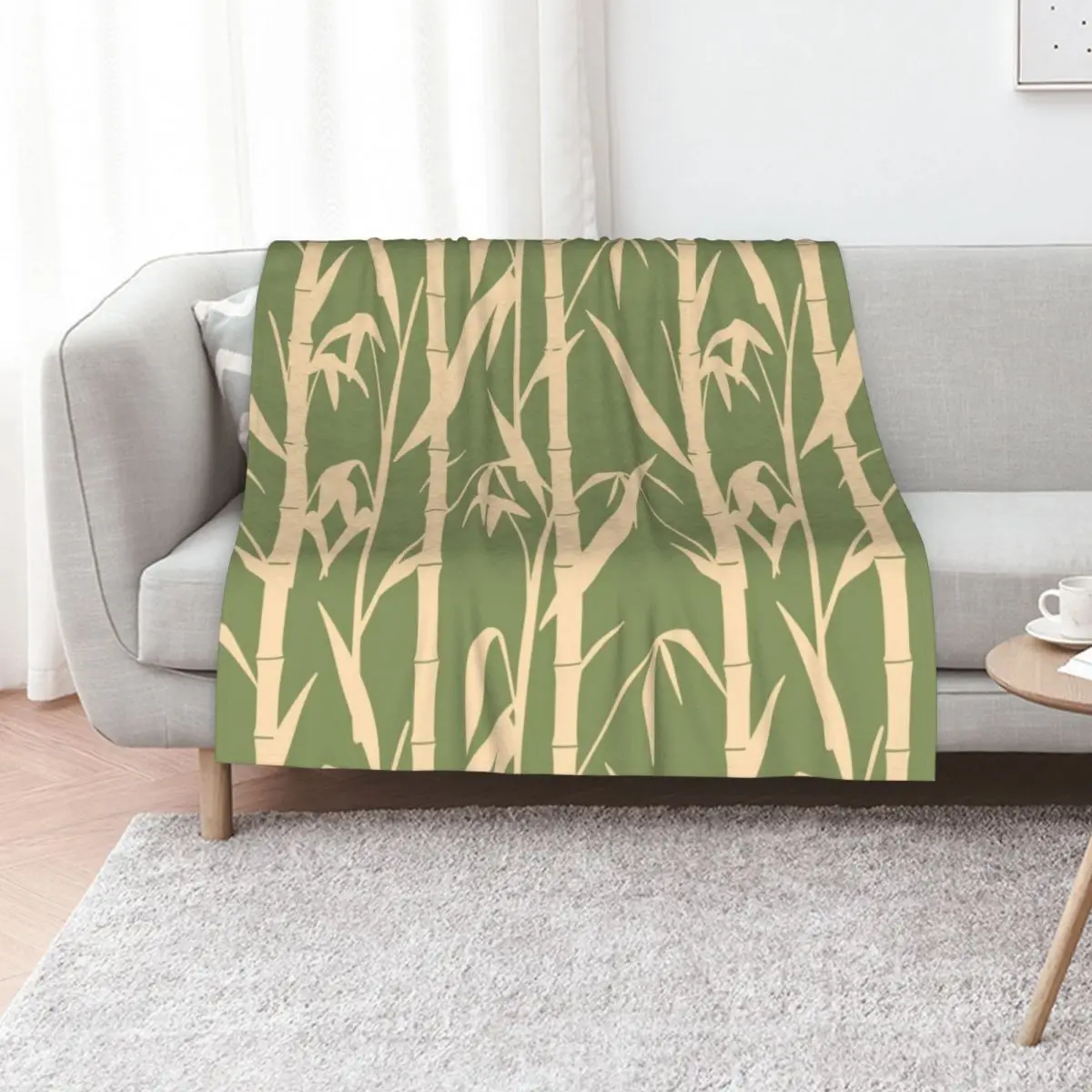 

Hand Drawn Japanese Natural Bamboo Leaves Throw Blanket Blankets For Bed Decorative Throw Plaid Decorative Sofa Blankets
