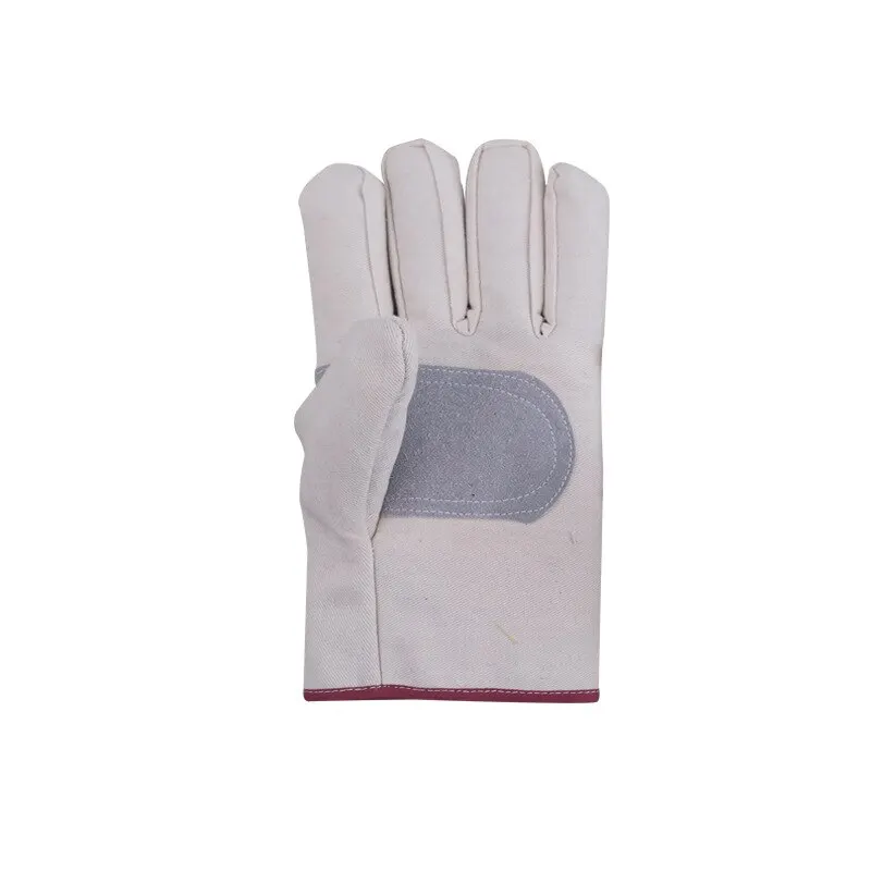 Canvas Gloves Wear-resistant Welder Maintenance Canvas Gloves Double Thickened Protective Labor Protection Gloves