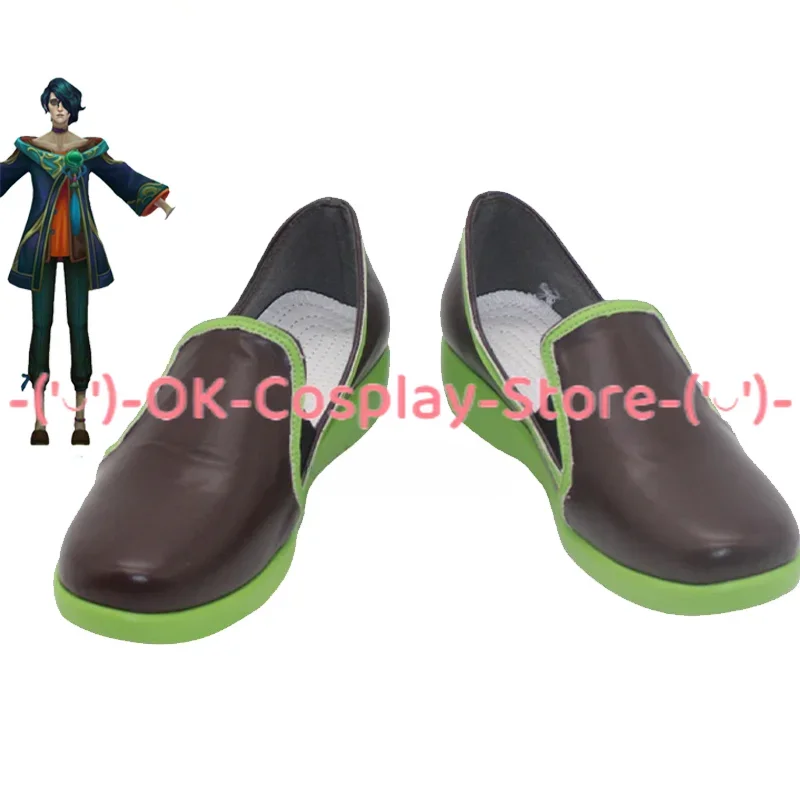 LOL Artistic Illustrator Hui Cosplay Shoes Halloween Carnival Boots Cosplay Prop PU Leather Shoes Custom Made