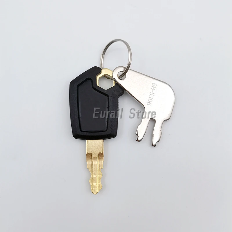 5P8500 + 8H5306 Ignition key and Power switch key For Caterpillar excavator CAT Heavy Equipment Key