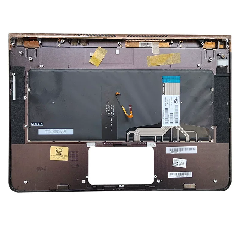 Palmrest Upper Case With US/ other language/Palmrest Upper Case Only For HP Spectre13-V 13T-V000 Brown Color
