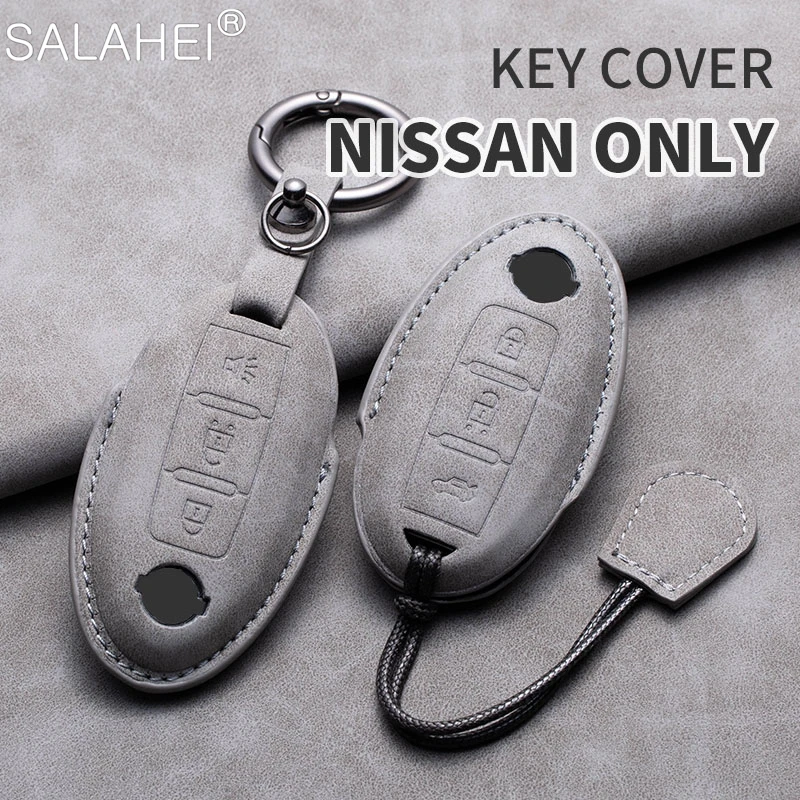 Sheepskin Car Key Case Cover For Nissan Tiida Qashqai J11 J10 Micra Kicks Altima X-Trail Fuga Navara Leaf Note Sentra Murano