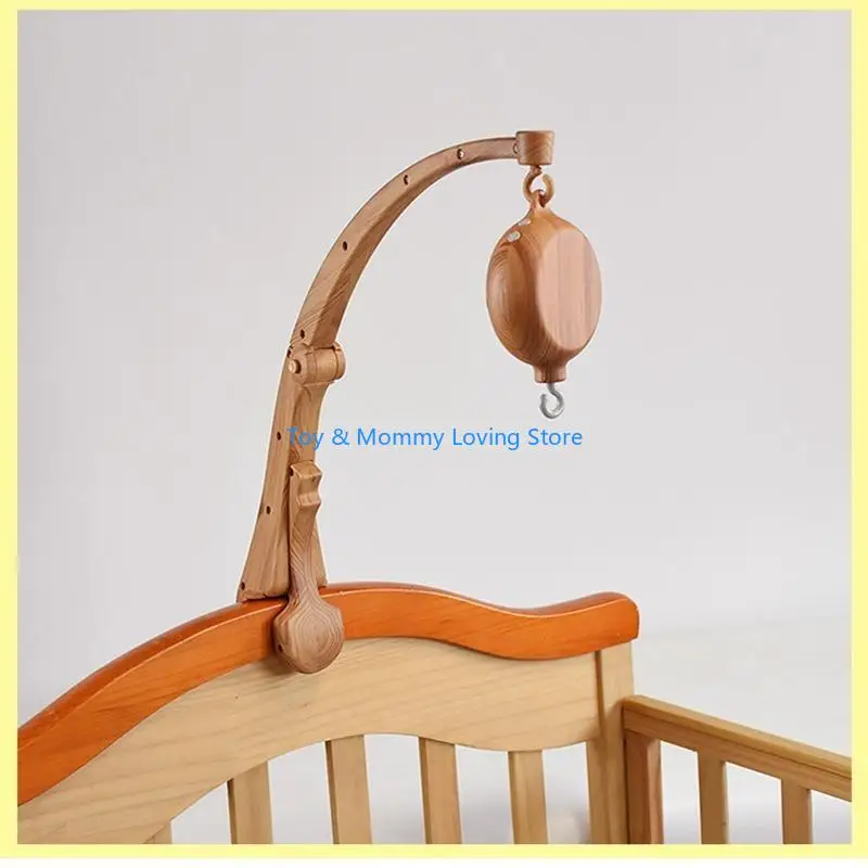 Y1QF Baby Bed Toy Holder Pasgeboren Crib speelgoed voor baby Mobile Crib Muziekbox Arm Bracket Grain Ratels